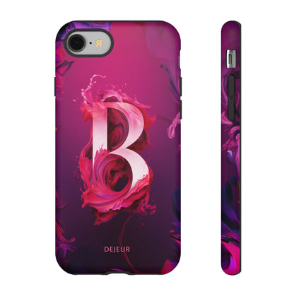 B Pink Splash - iPhone Tough Case