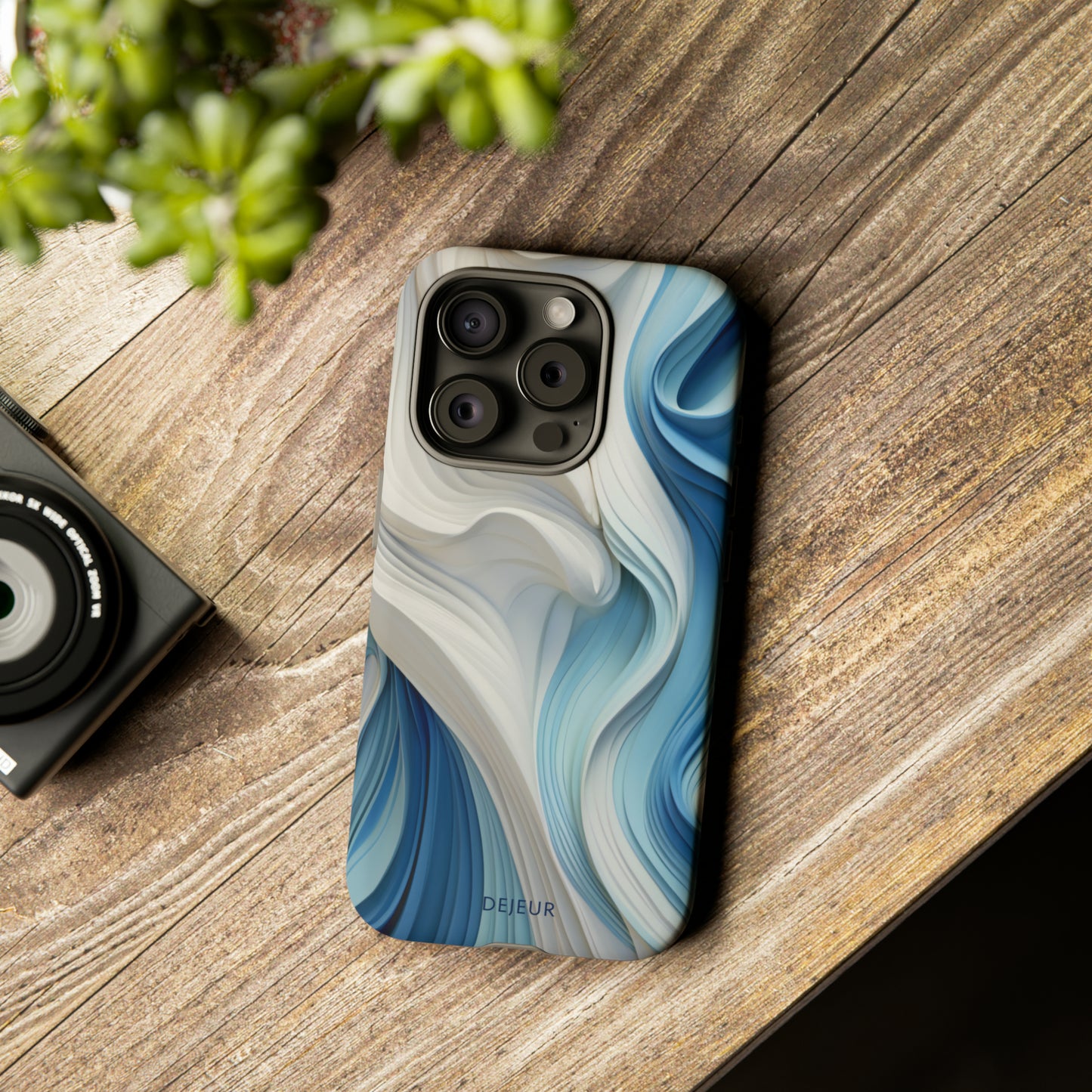 Blue Cream Ripple - iPhone Tough Case