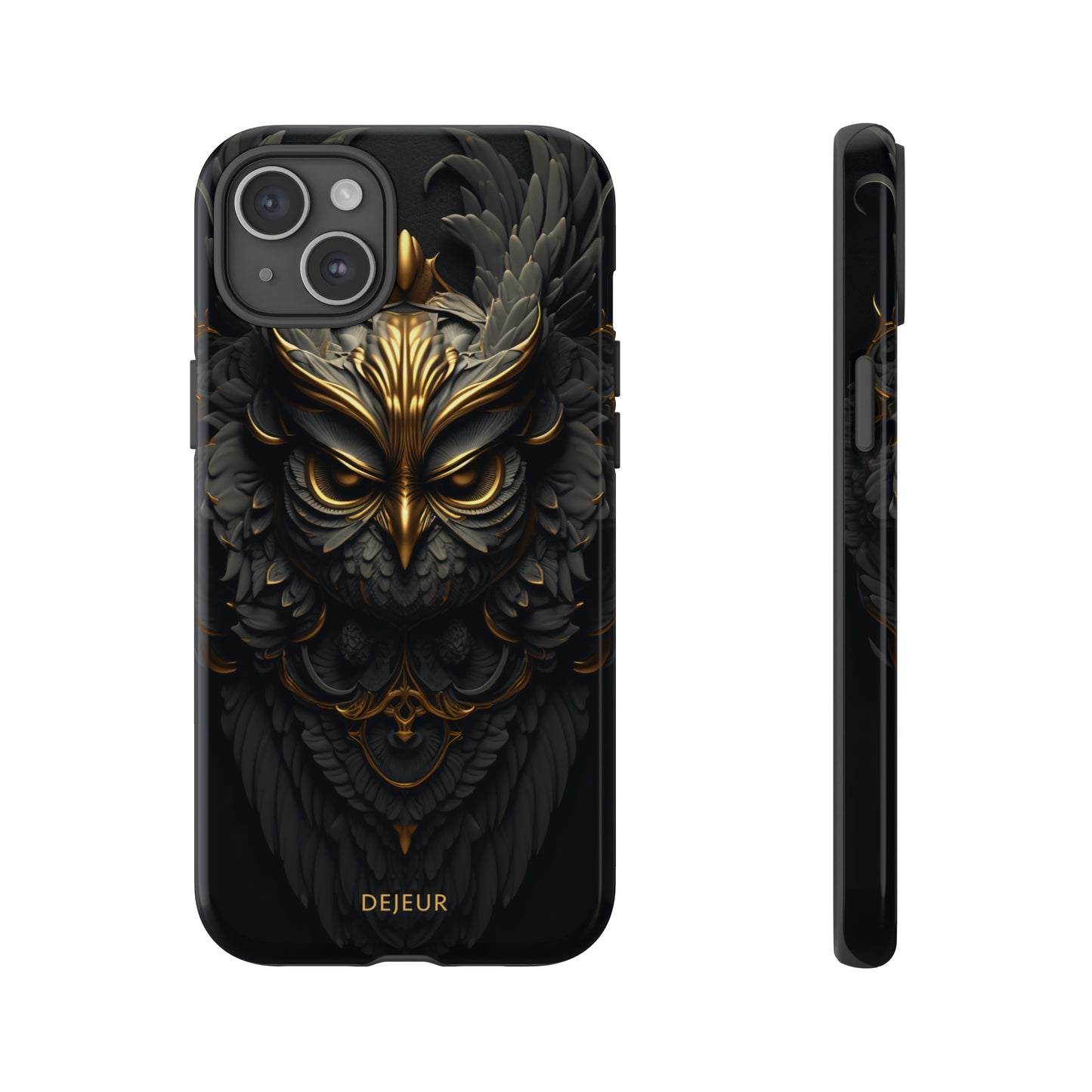 Golden Dark Owl - iPhone Tough Case