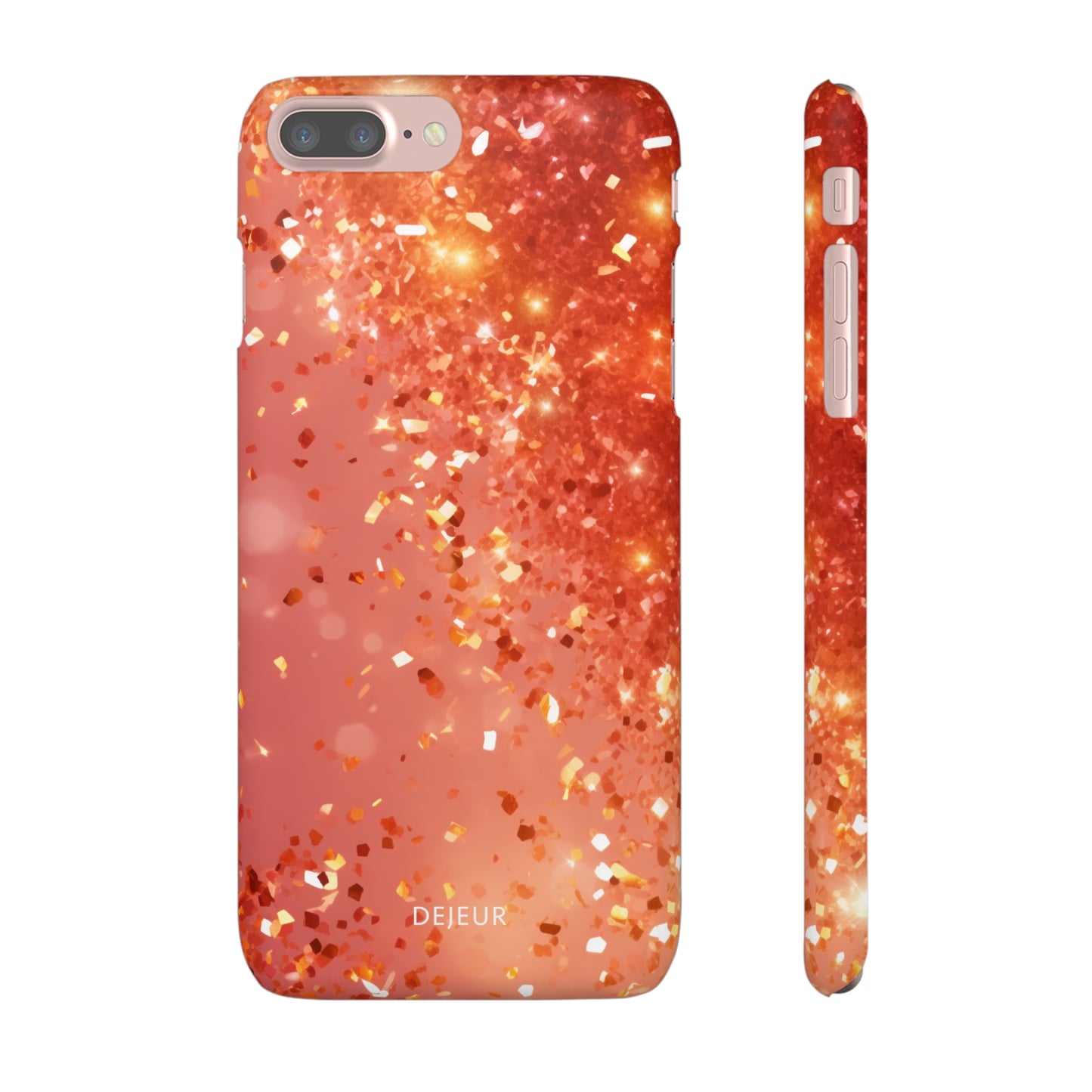 Rose Confetti Glitter - iPhone Snap Case