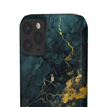 Gold Shadow Marble - iPhone Snap Case