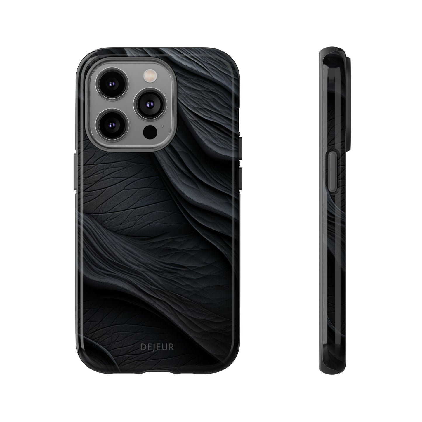 Charcoal Ripples - iPhone Tough Case