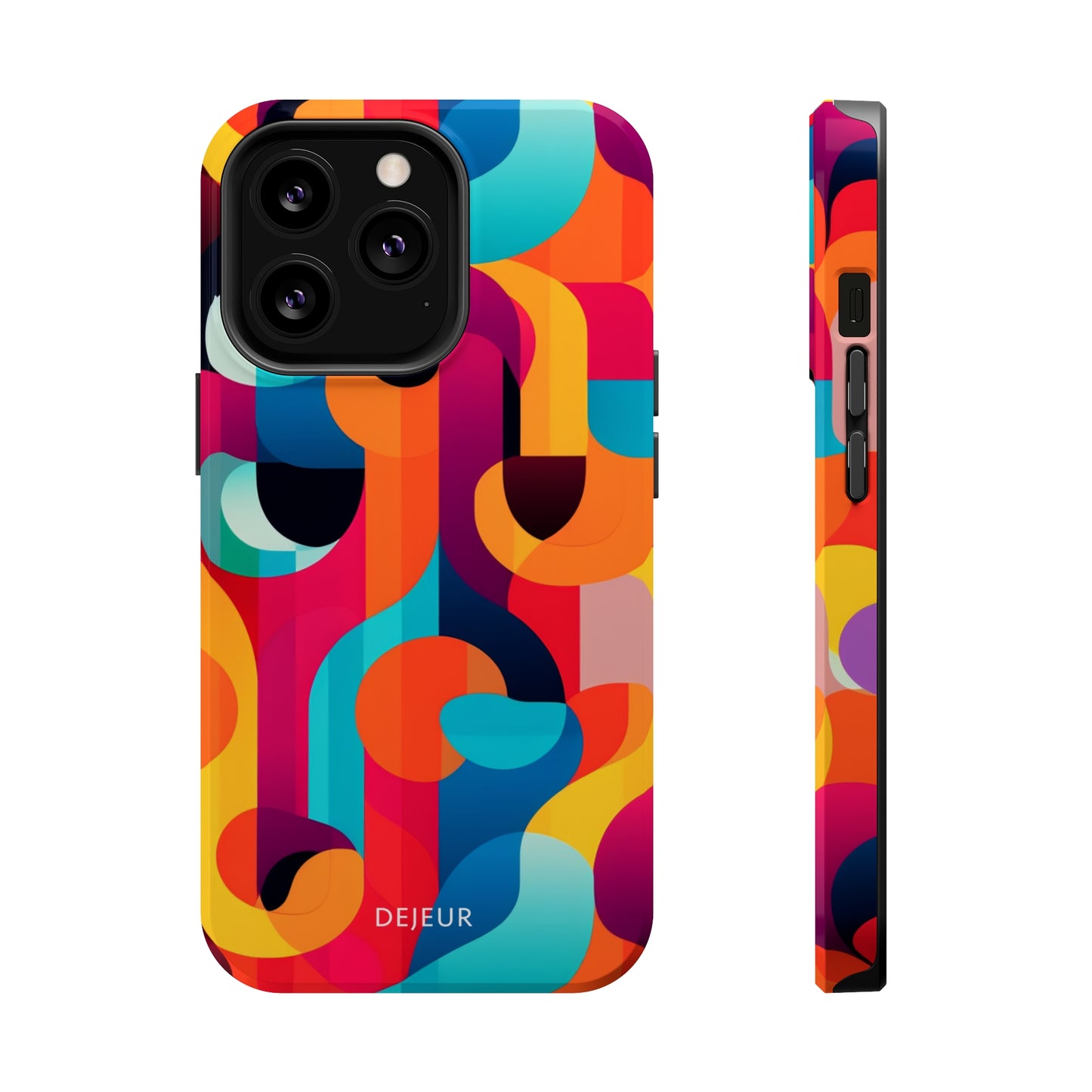 Curved Abstract Shapes - iPhone MagSafe Tough Case