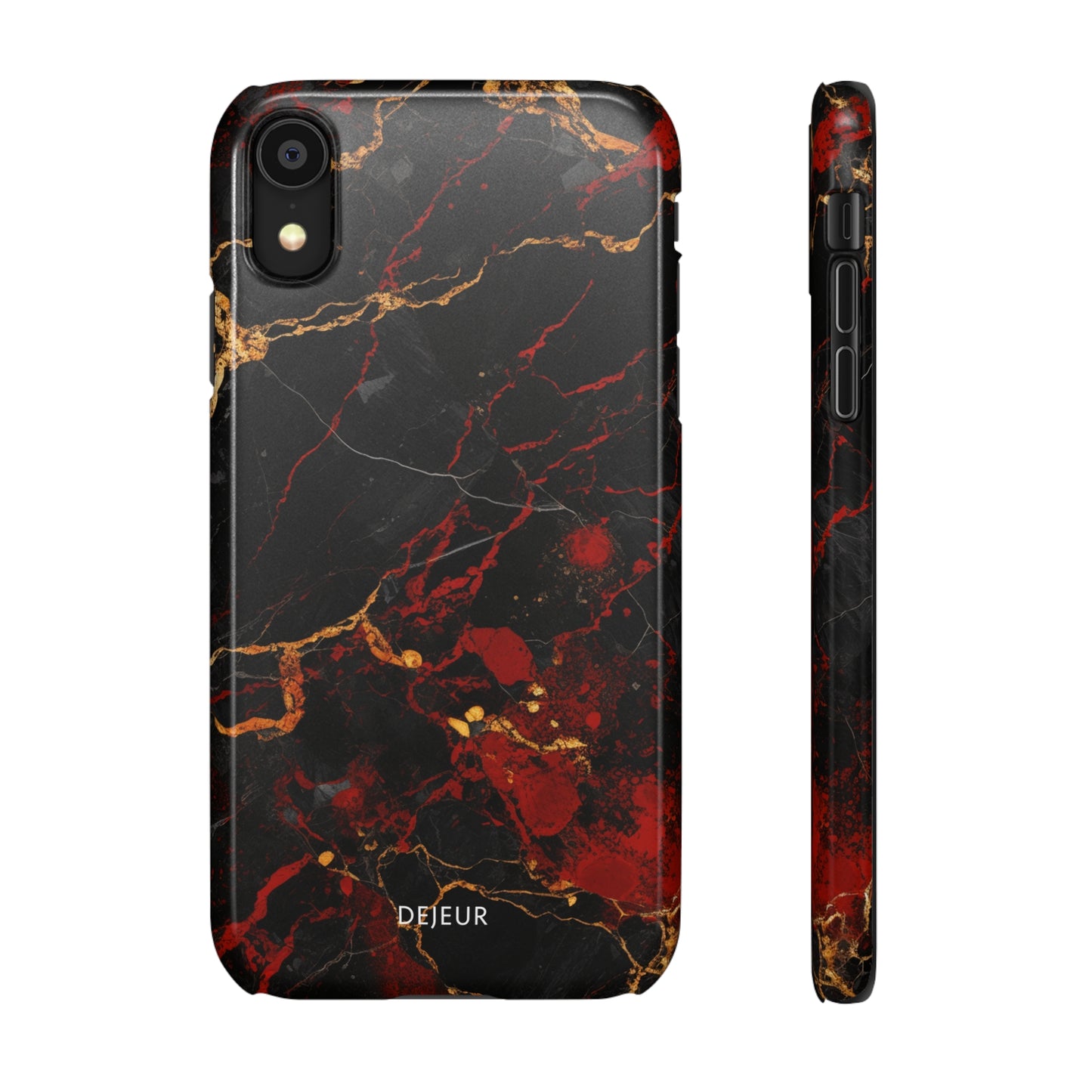 Dark Crimson Marble - iPhone Snap Case