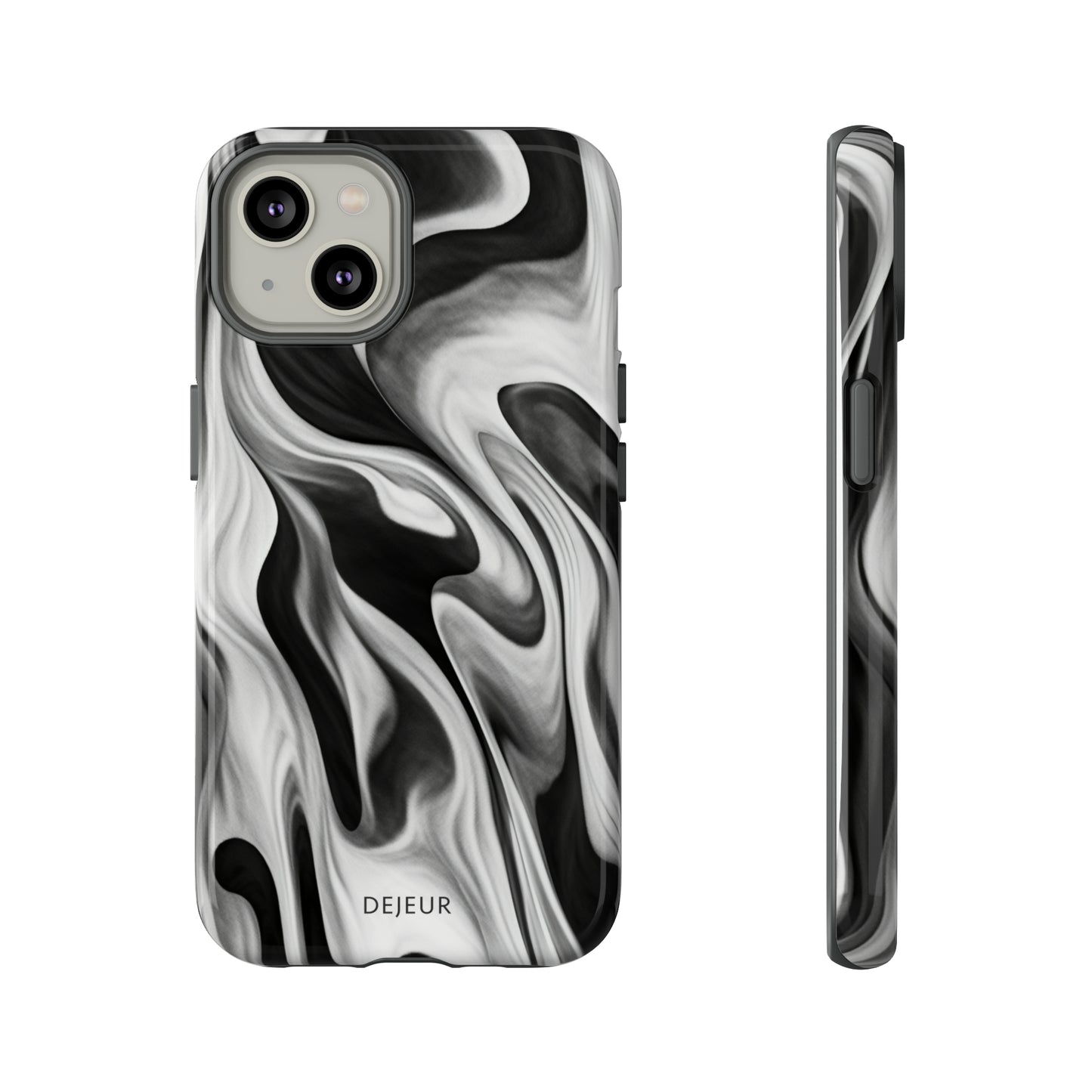 Misty Waves Monochrome - iPhone Tough Case