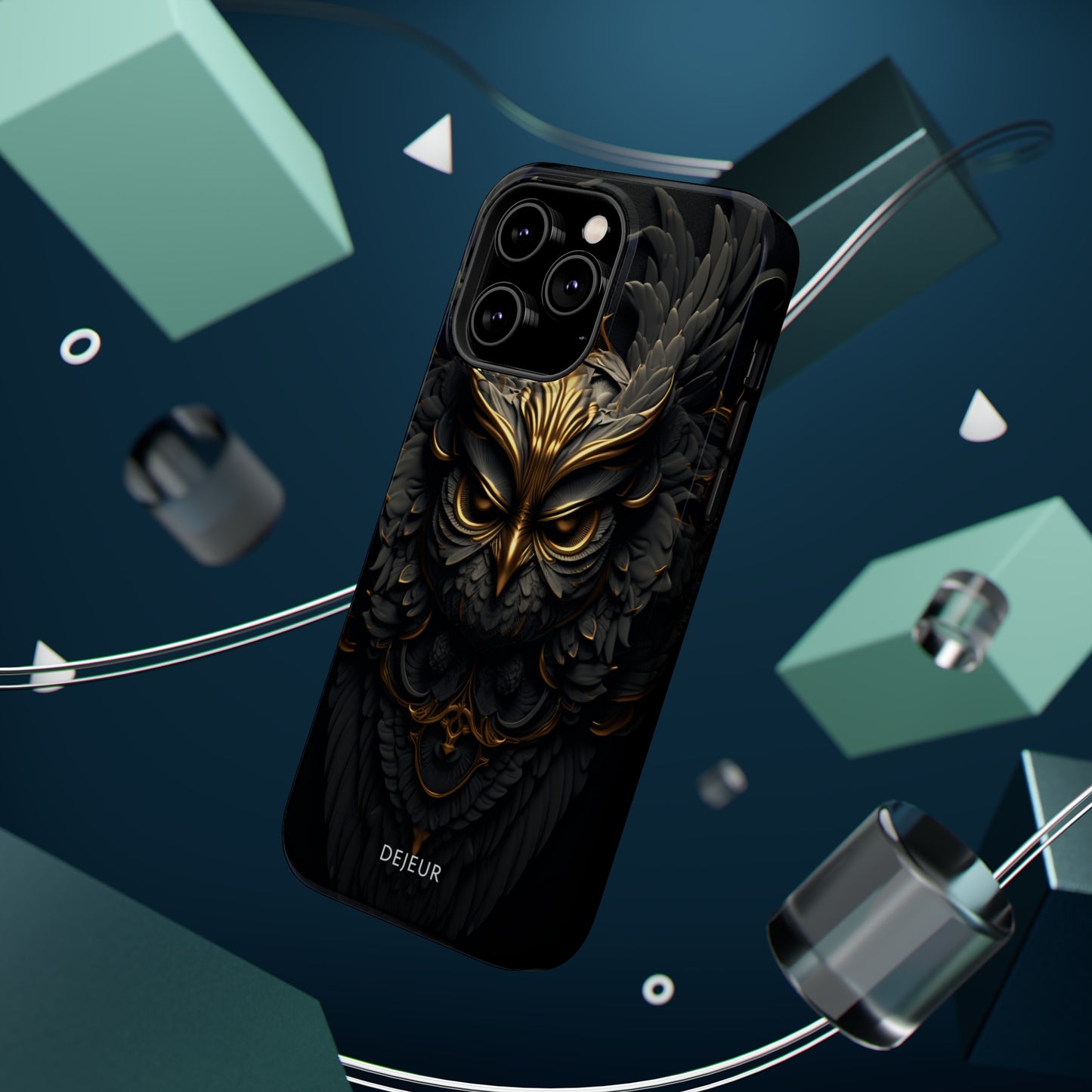 Golden Dark Owl - iPhone MagSafe Tough Case