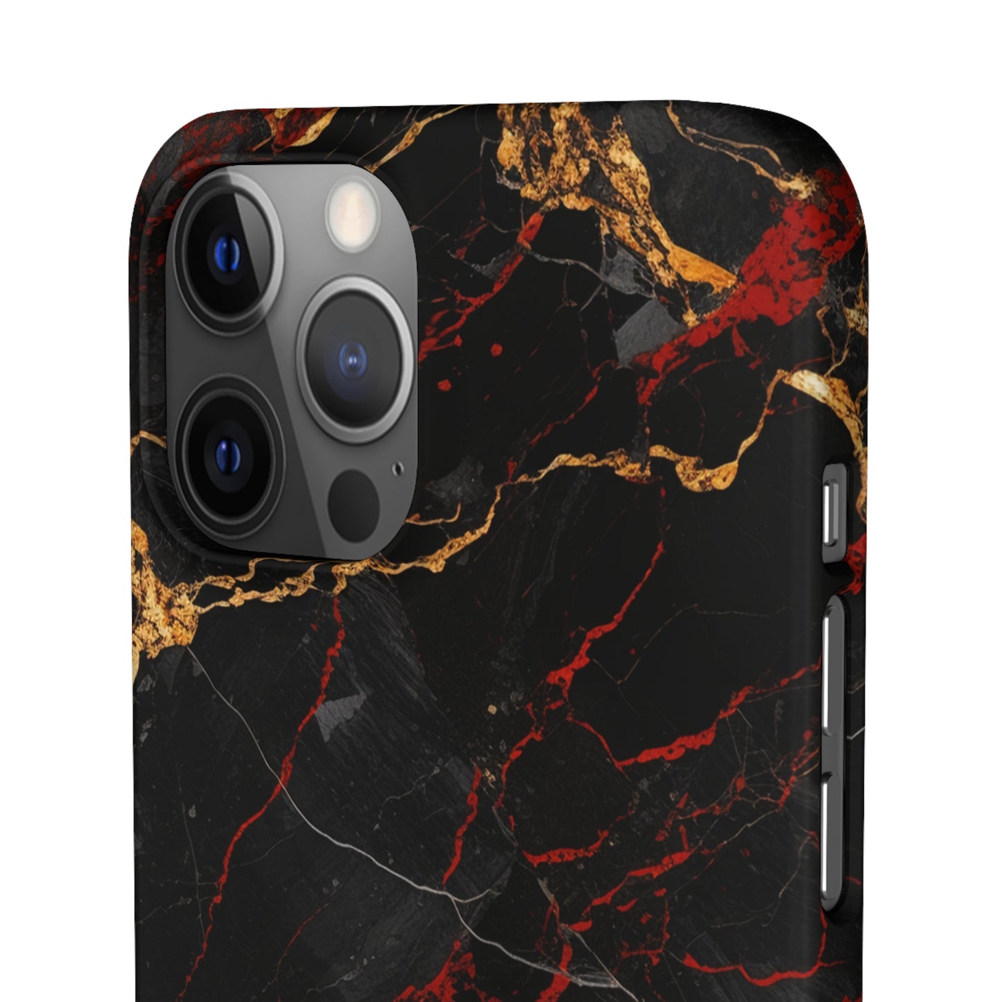 Dark Crimson Marble - iPhone Snap Case