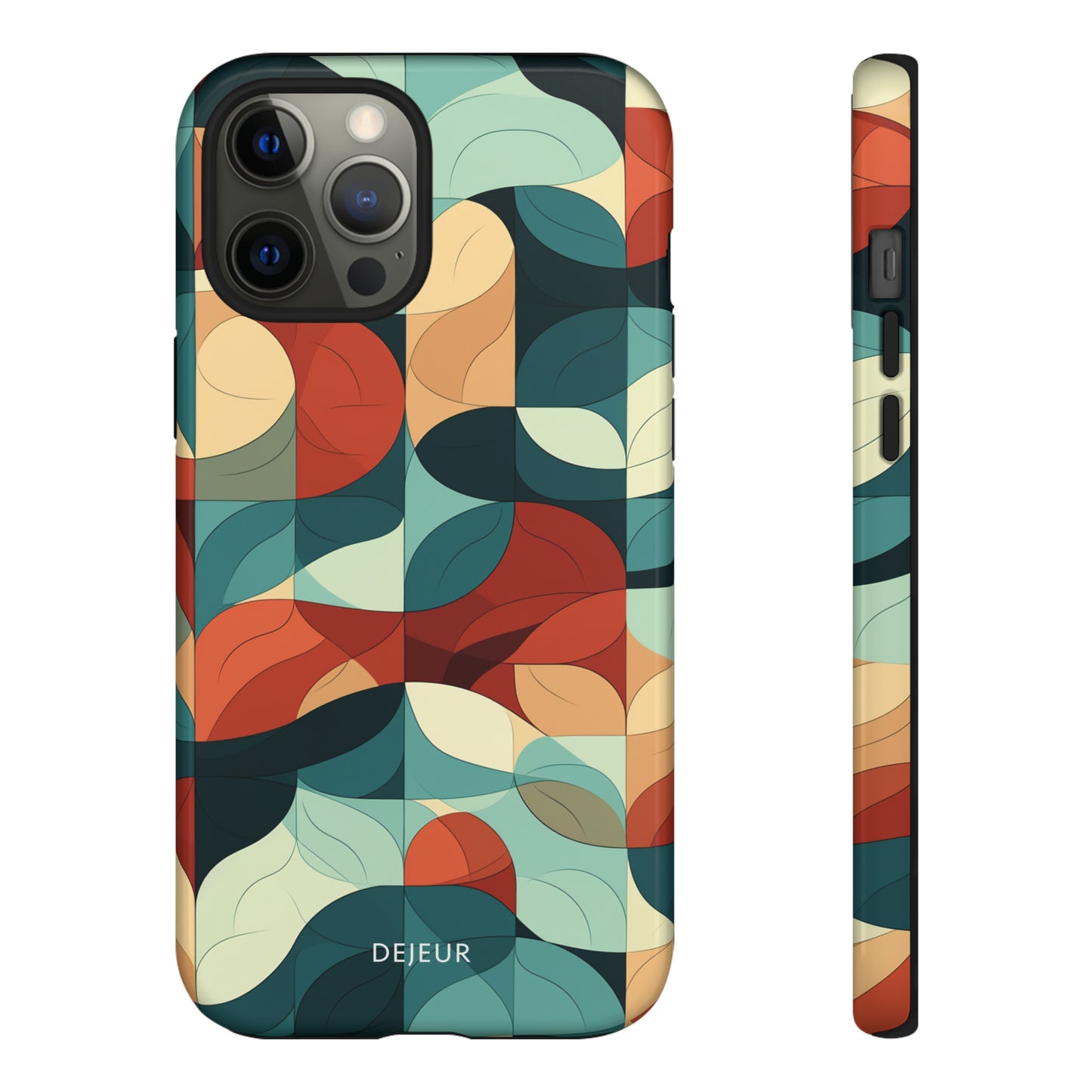 Abstract Circular Shapes - iPhone Tough Case