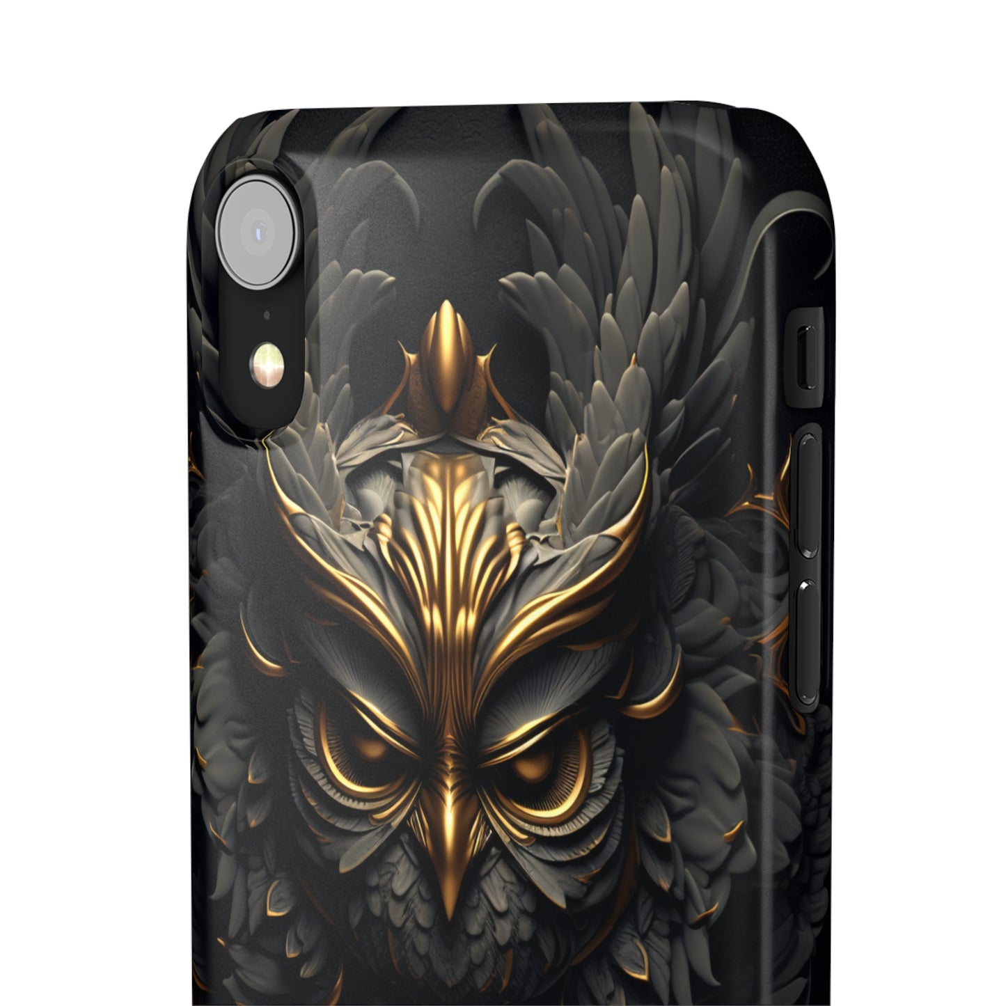 Golden Dark Owl - iPhone Snap Case