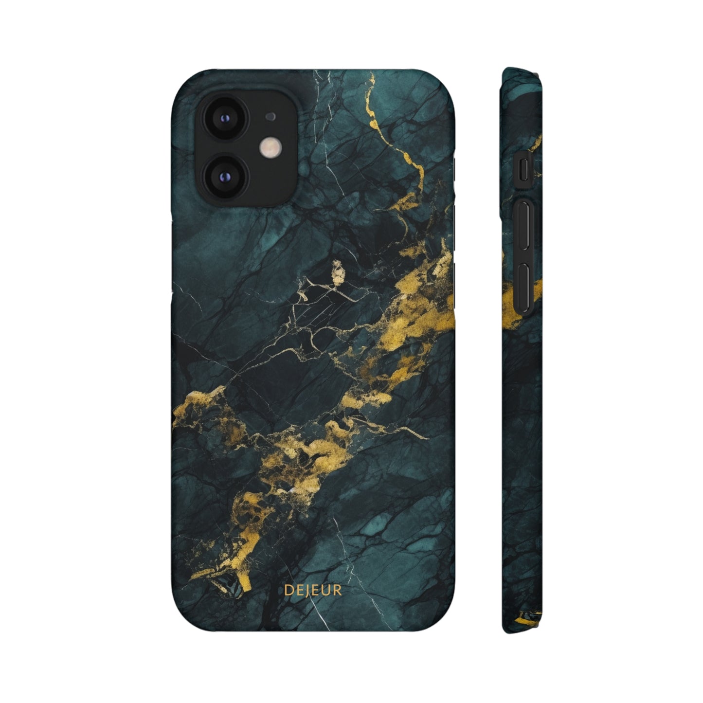 Gold Shadow Marble - iPhone Snap Case