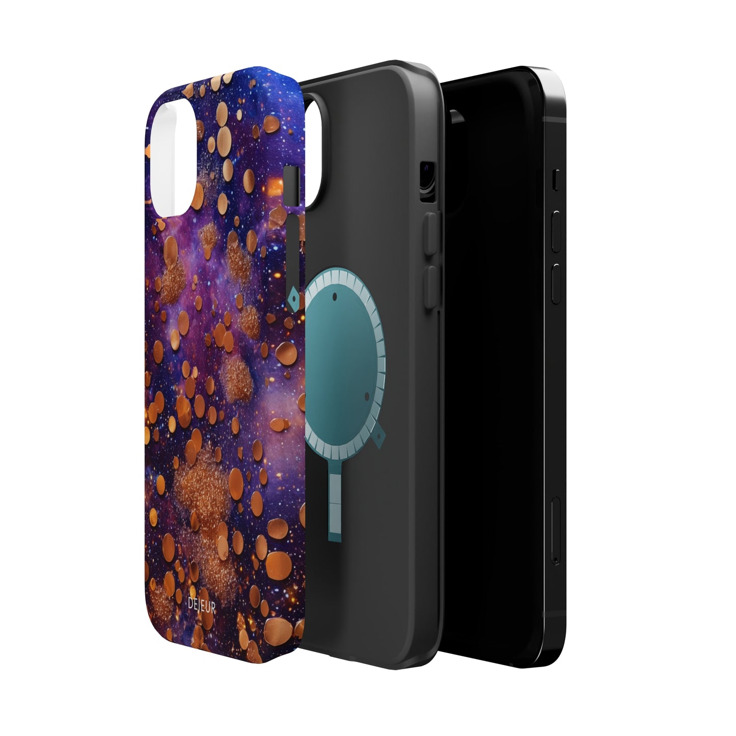 Cosmic Glitter Circles - iPhone MagSafe Tough Case