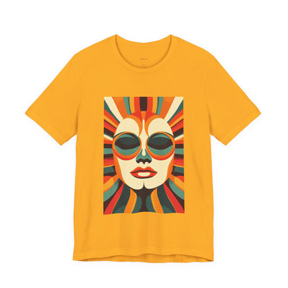 Vintage Retro Radiant Sunbeam Face - Women's T-Shirt