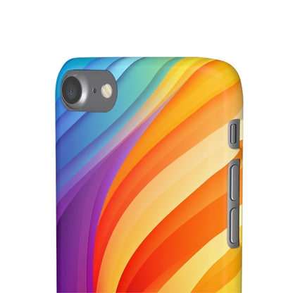 Rainbow Waves - iPhone Snap Case