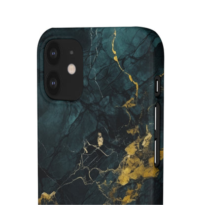 Gold Shadow Marble - iPhone Snap Case