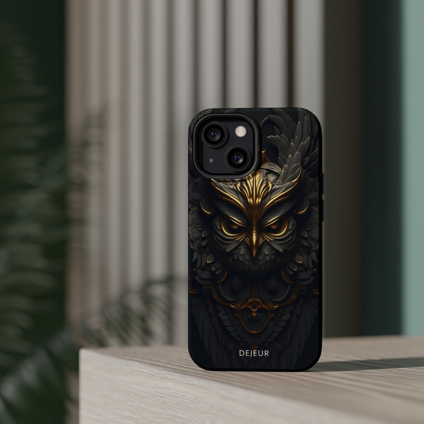 Golden Dark Owl - iPhone MagSafe Tough Case