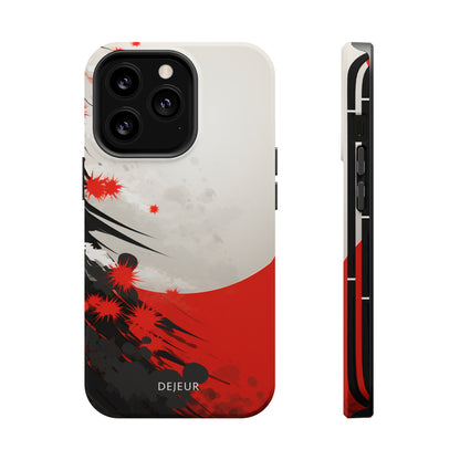 Japanese Abstract Splatter - iPhone MagSafe Tough Case