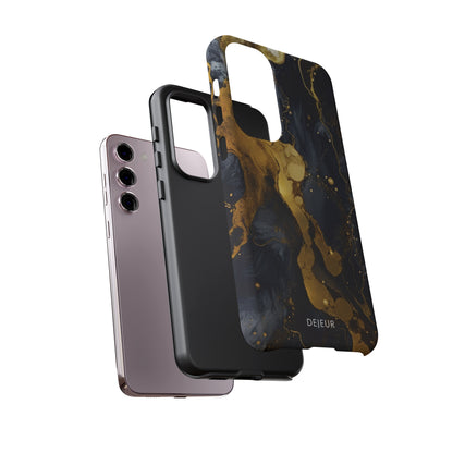 Metallic Gold Dark Marble - Samsung Galaxy Tough Case