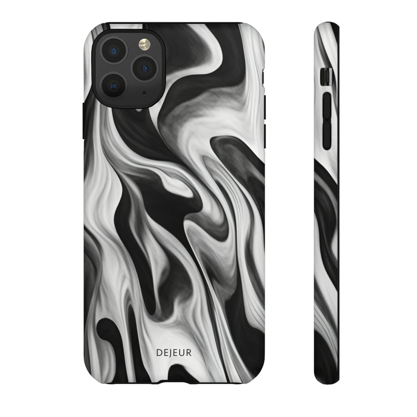 Misty Waves Monochrome - iPhone Tough Case