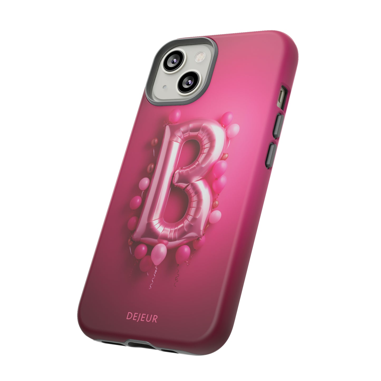 B Magenta Pink Balloons - iPhone Tough Case