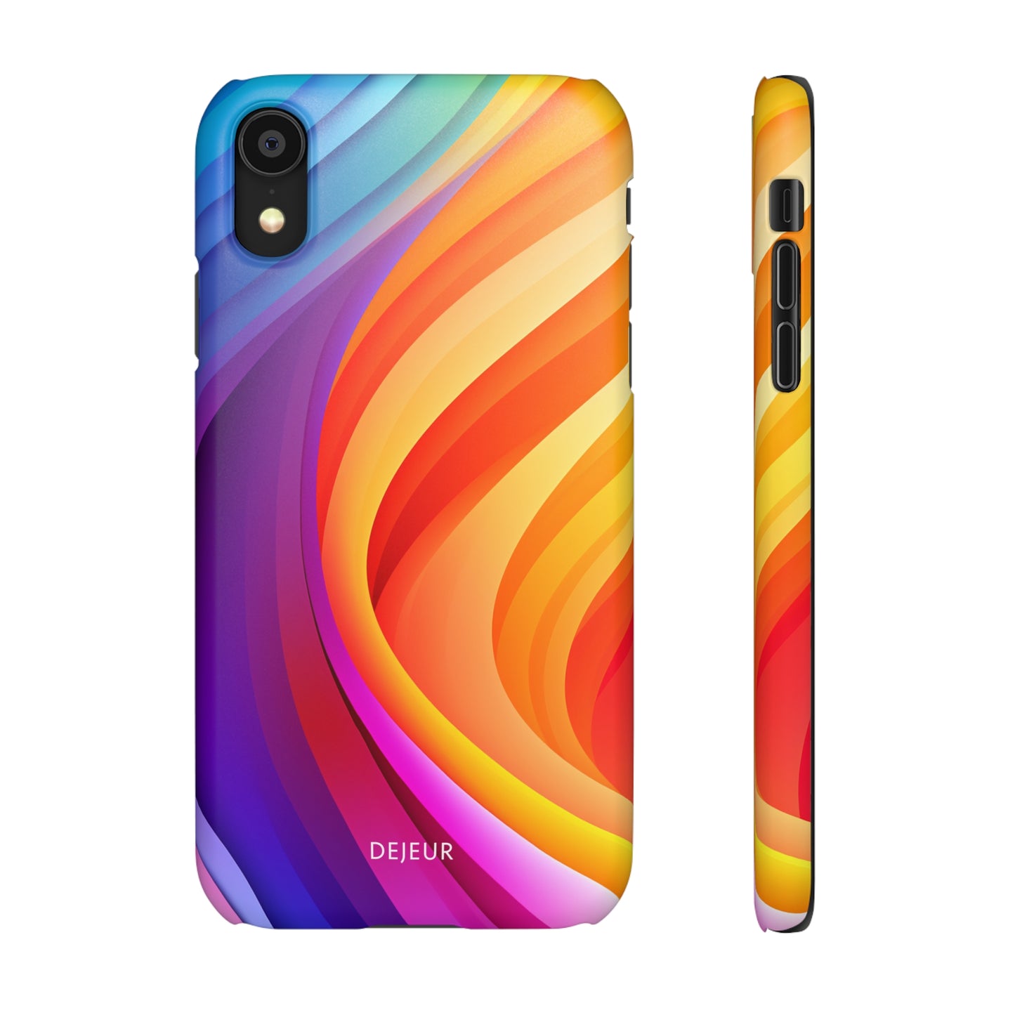 Rainbow Waves - iPhone Snap Case