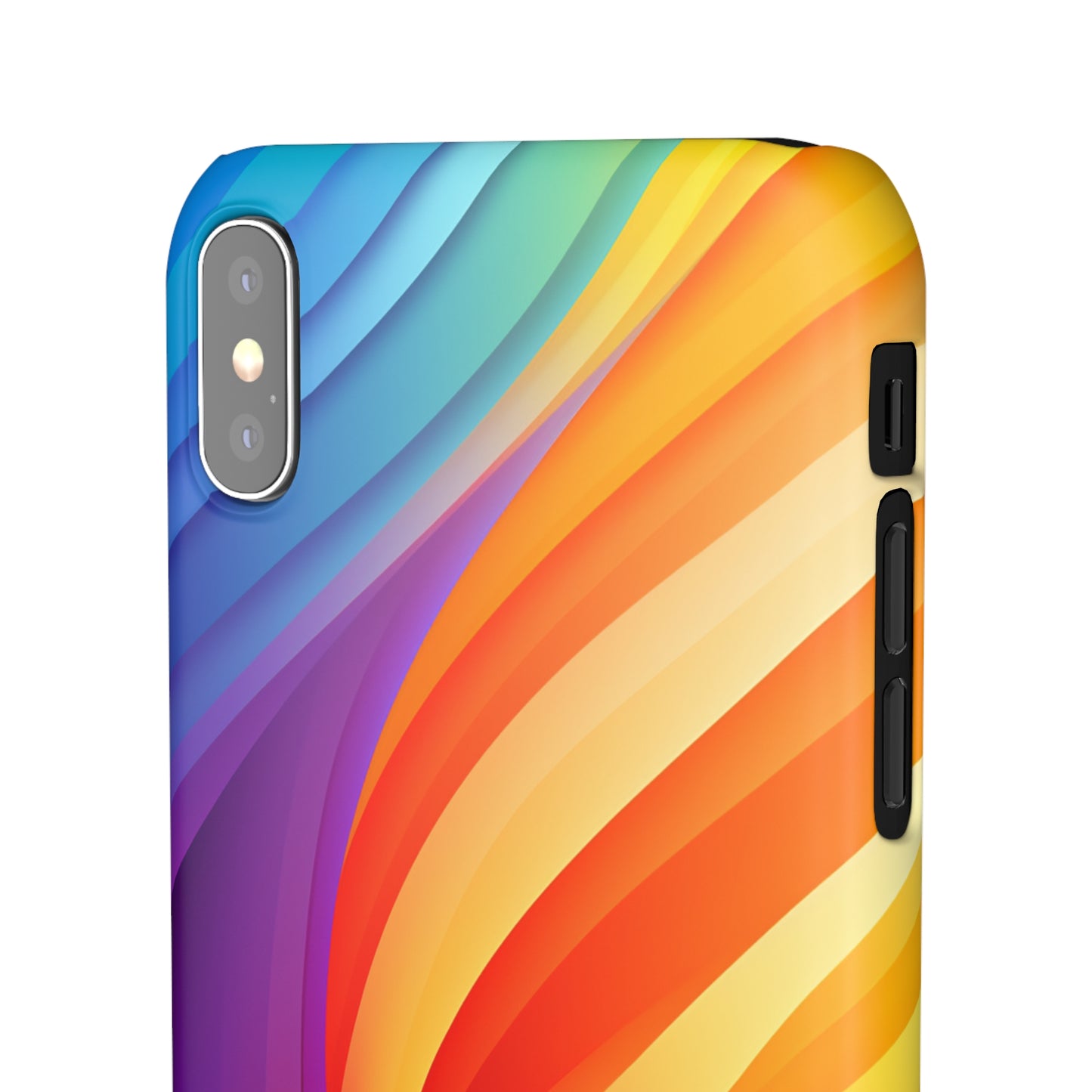 Rainbow Waves - iPhone Snap Case