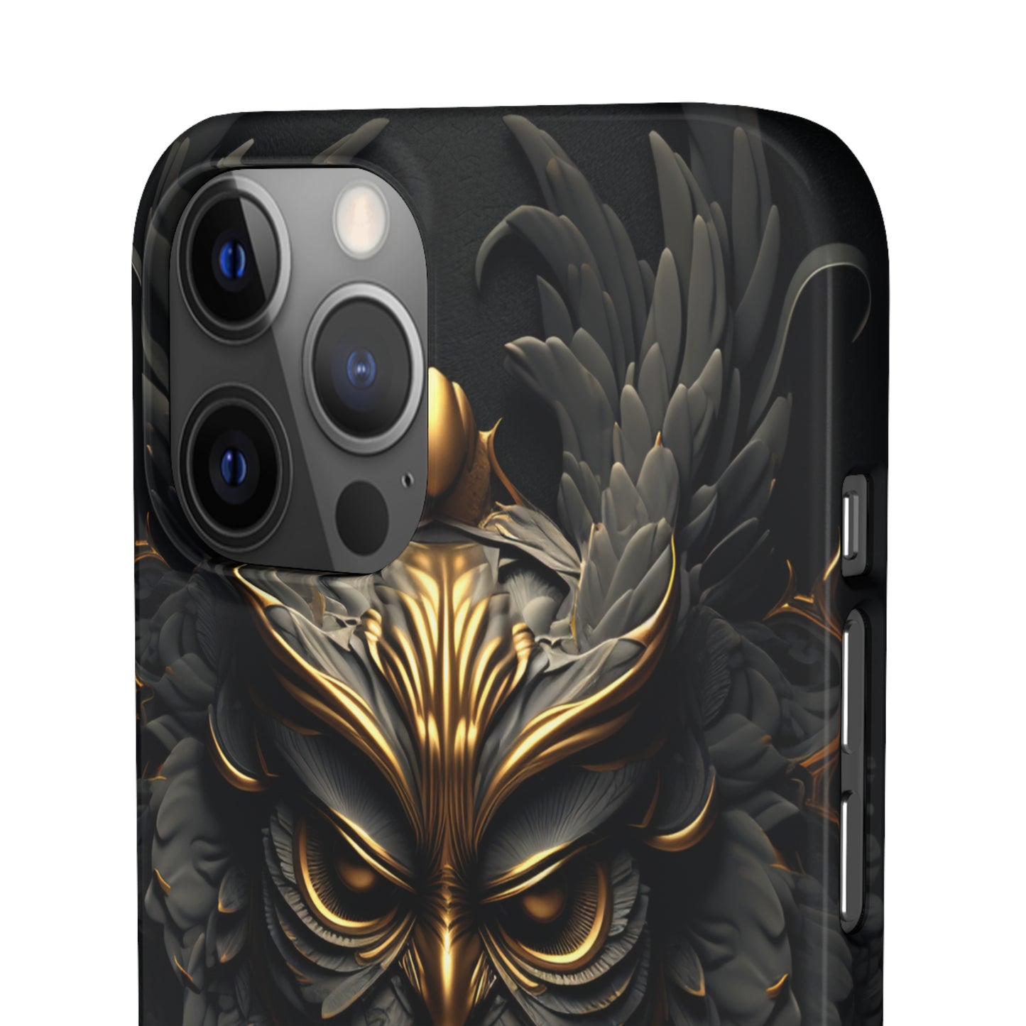 Golden Dark Owl - iPhone Snap Case