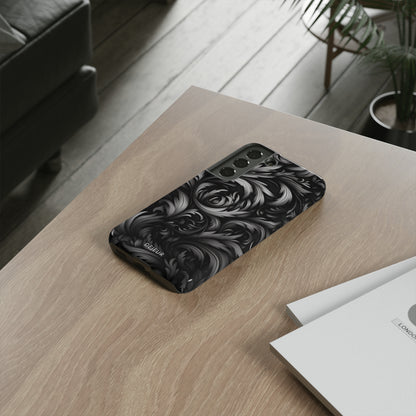 Dark Grey Floral - Samsung Galaxy Tough Case