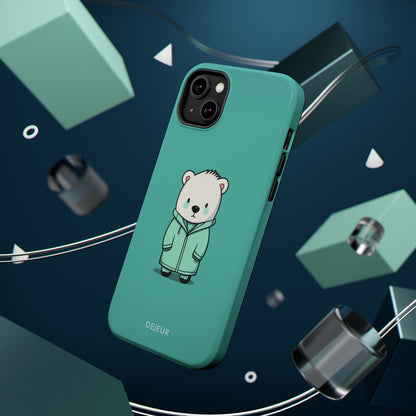 Aqua Coat Bear - iPhone MagSafe Tough Case