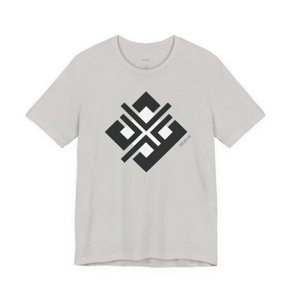 Angular Diamond Cross Abstract Symbol - Men's T-Shirt