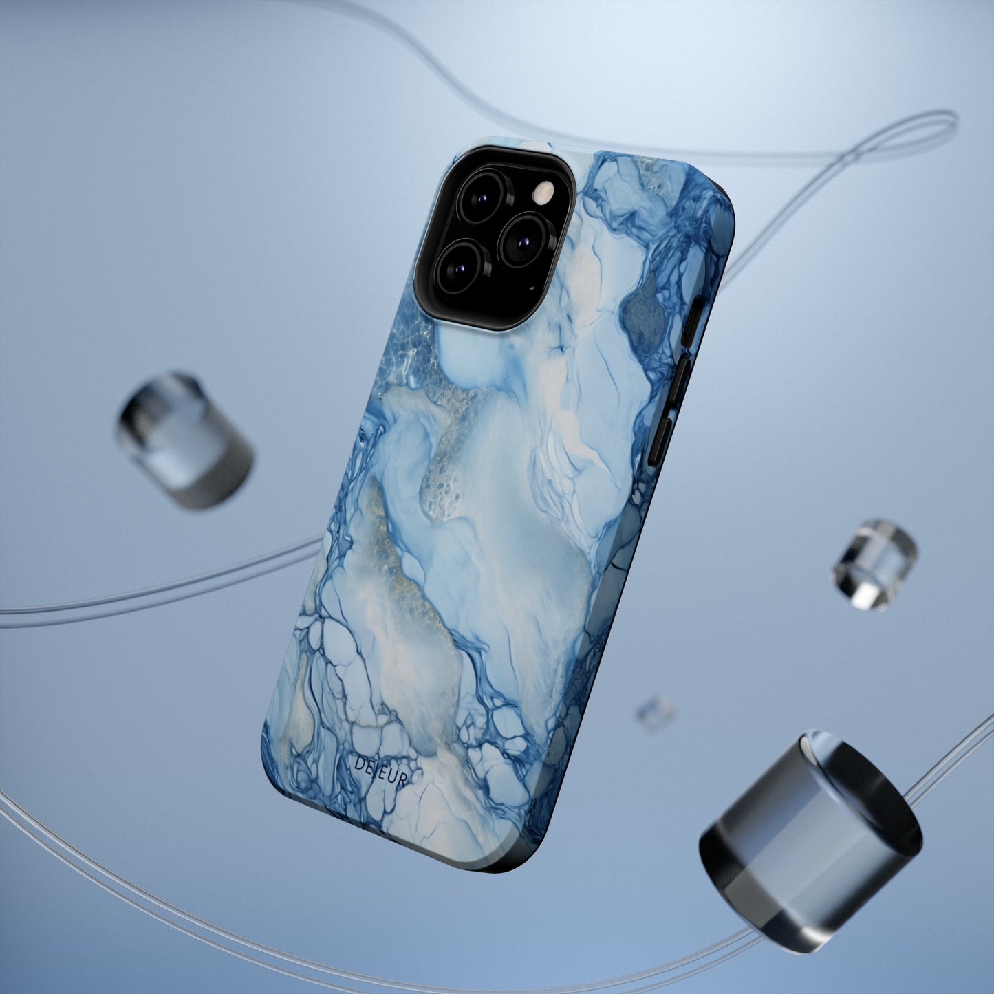 Sky Blue Marble - iPhone MagSafe Tough Case