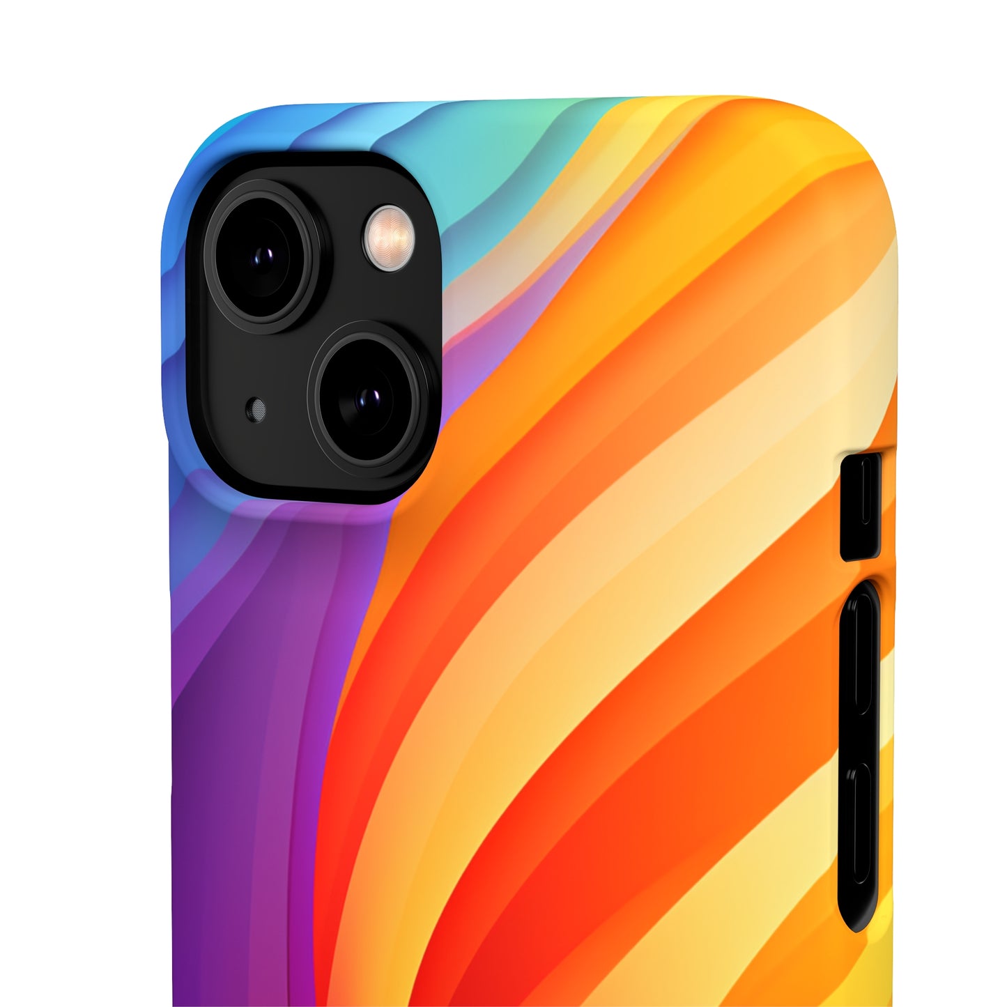 Rainbow Waves - iPhone Snap Case