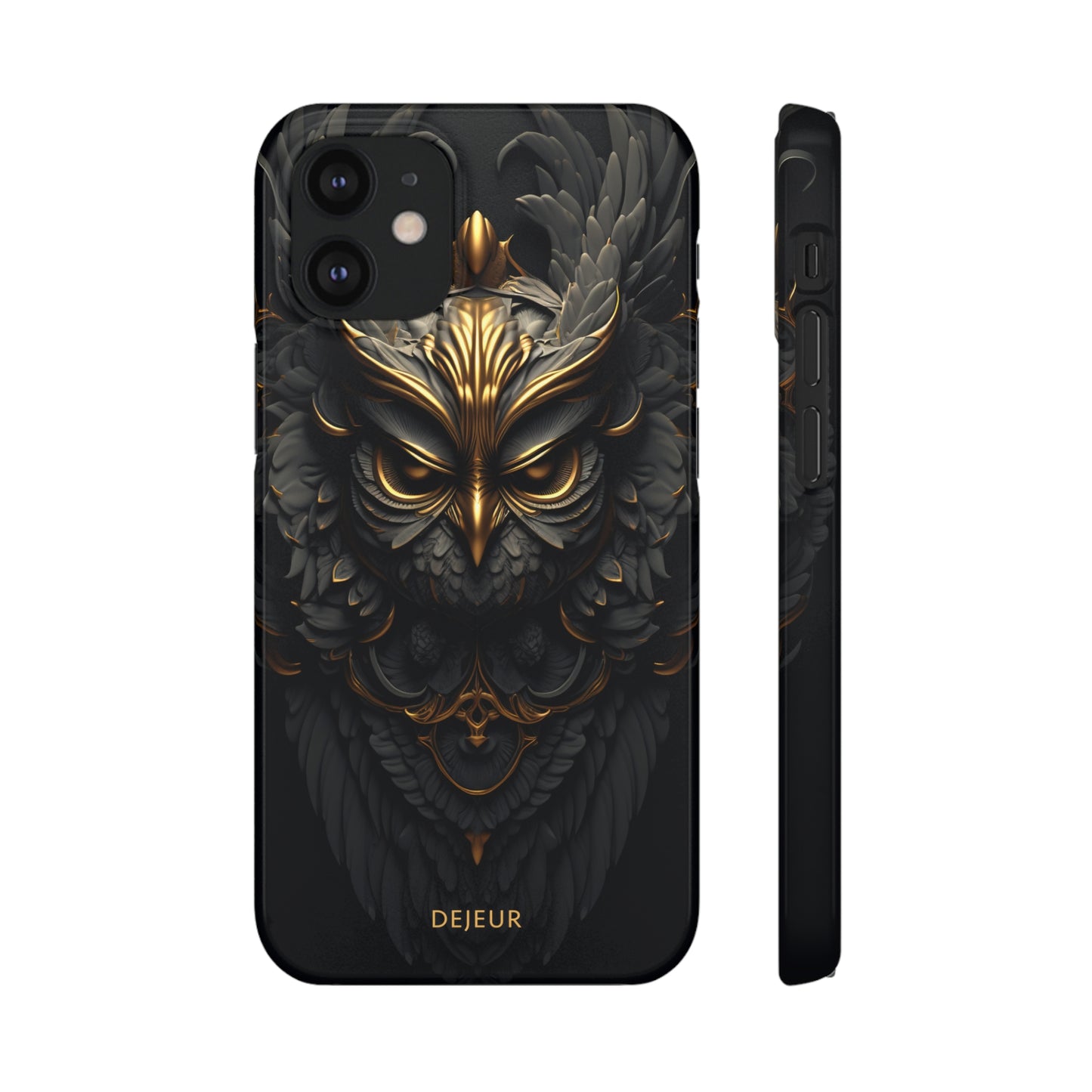 Golden Dark Owl - iPhone Snap Case