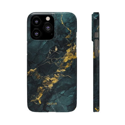 Gold Shadow Marble - iPhone Snap Case