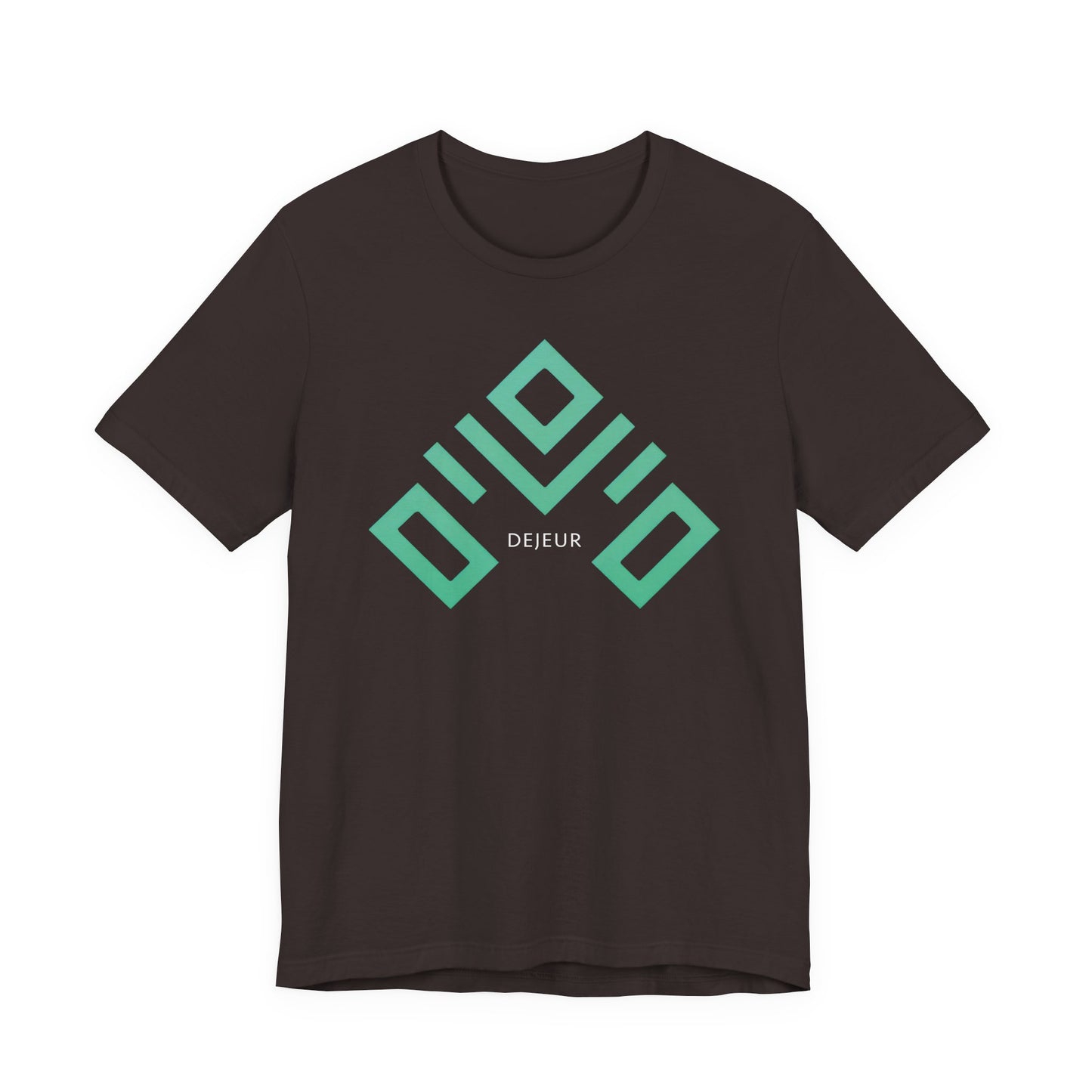Angular Ascent Turquoise Geometry - T-Shirt