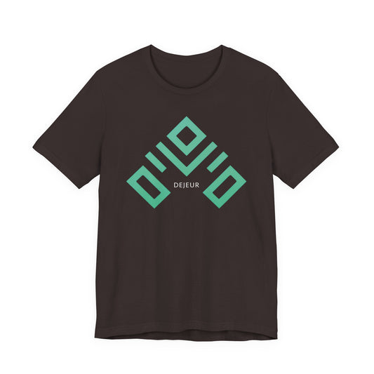 Angular Ascent Turquoise Geometry - T-Shirt