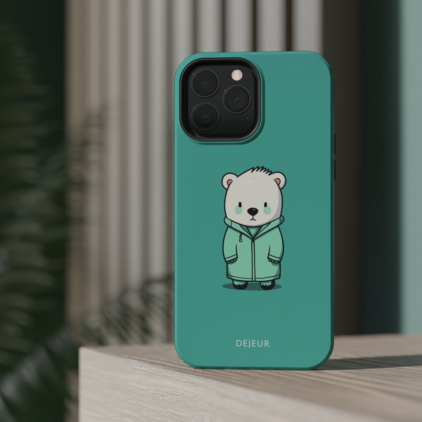 Aqua Coat Bear - iPhone MagSafe Tough Case