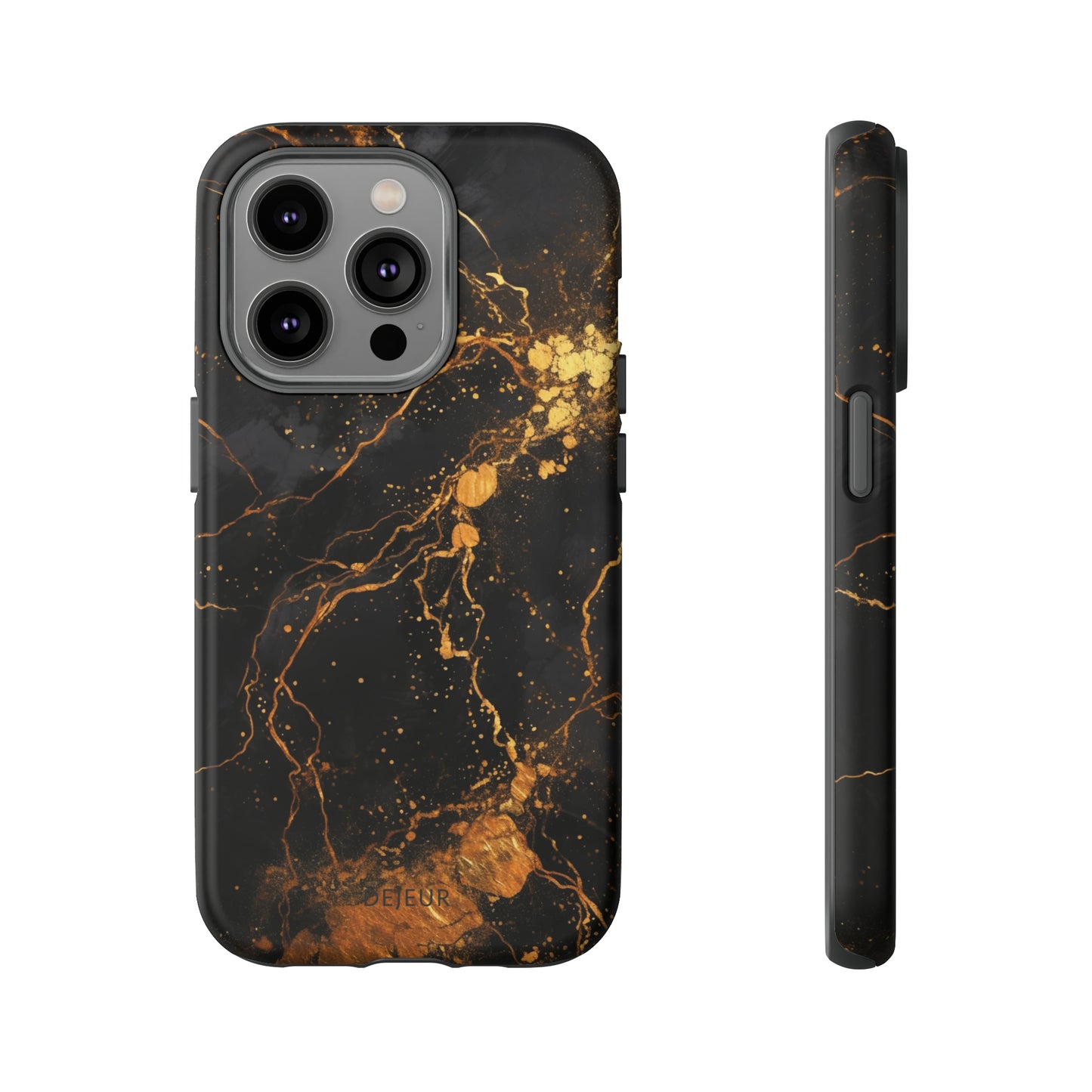 Dark Gold Amber Marble - iPhone Tough Case