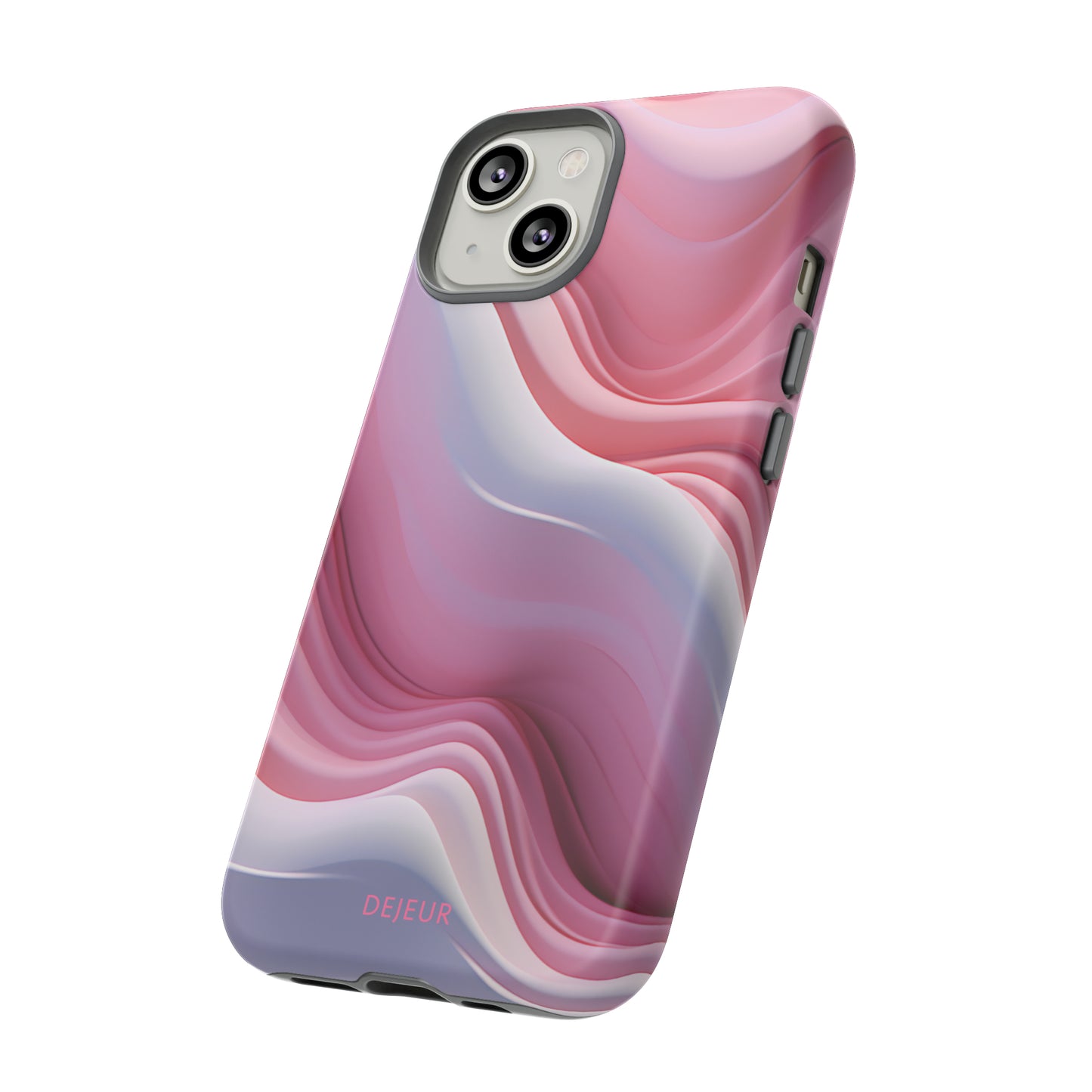 Pink Cream Waves - iPhone Tough Case