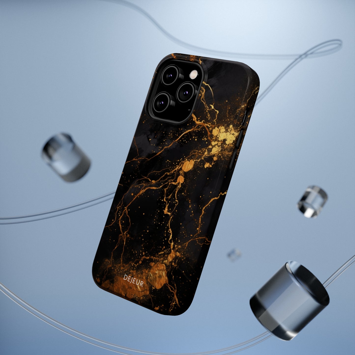 Dark Gold Amber Marble - iPhone MagSafe Tough Case