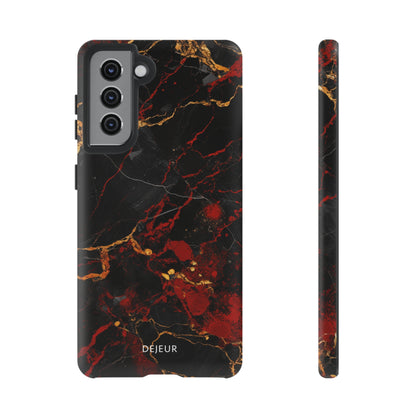 Dark Crimson Marble - Samsung Galaxy Tough Case