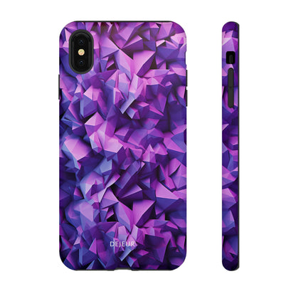 3D Purple Pattern - iPhone Tough Case