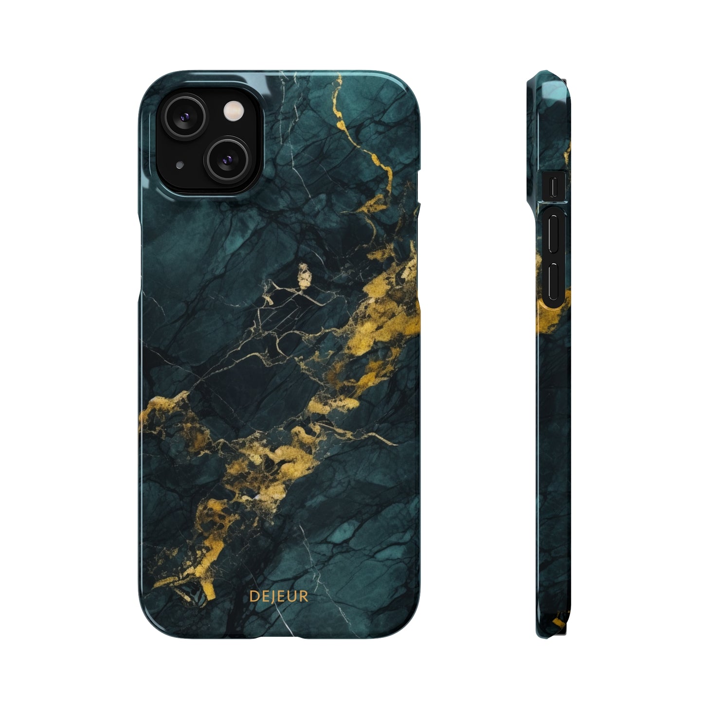 Gold Shadow Marble - iPhone Snap Case