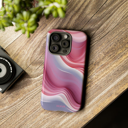 Pink Cream Waves - iPhone Tough Case