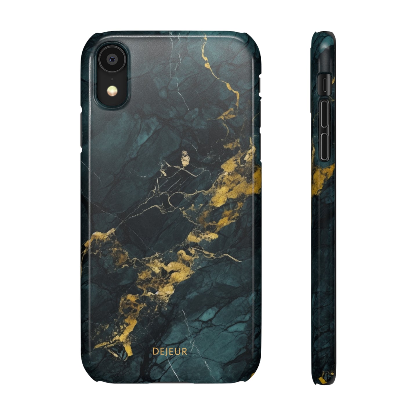 Gold Shadow Marble - iPhone Snap Case