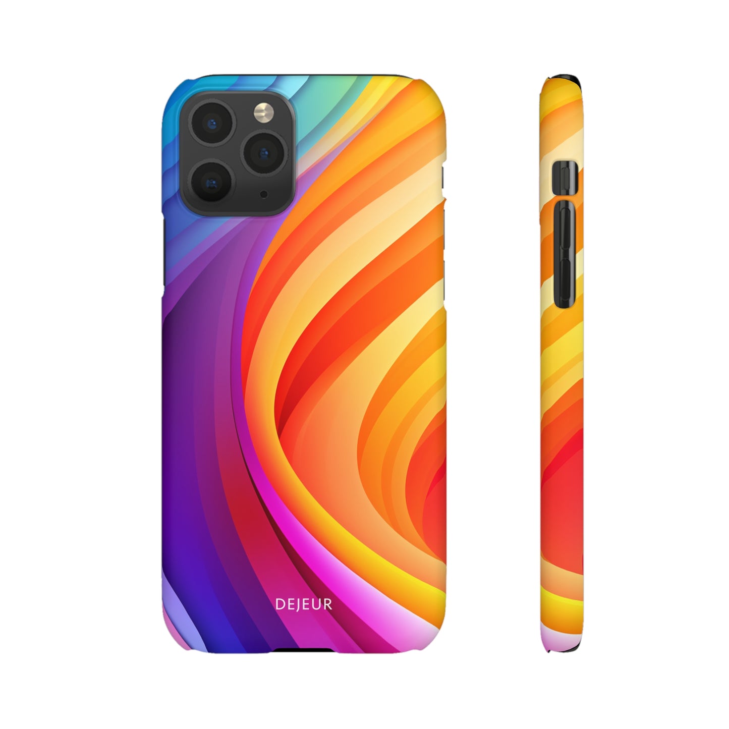 Rainbow Waves - iPhone Snap Case