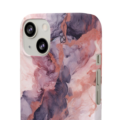 Royal Purple Marble - iPhone Snap Case