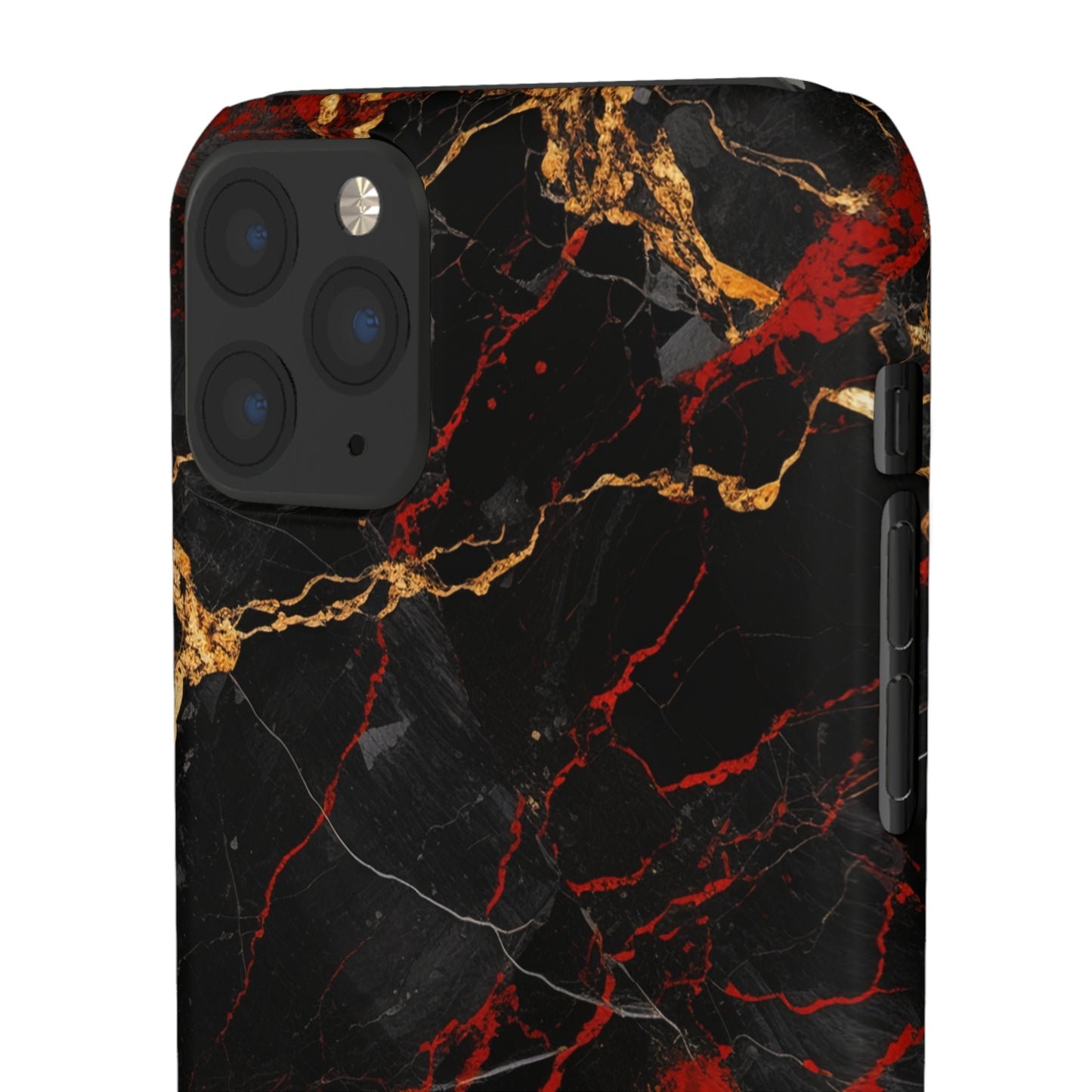 Dark Crimson Marble - iPhone Snap Case