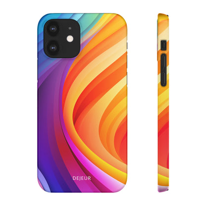 Rainbow Waves - iPhone Snap Case