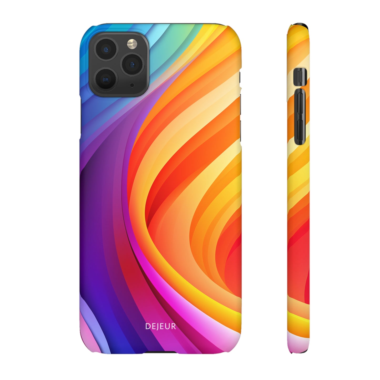 Rainbow Waves - iPhone Snap Case