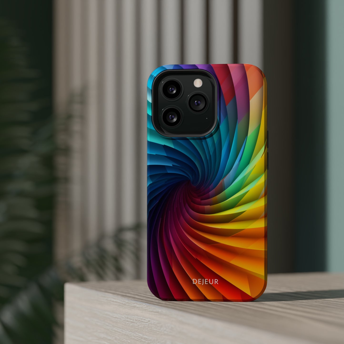 Rainbow Spiral - iPhone MagSafe Tough Case